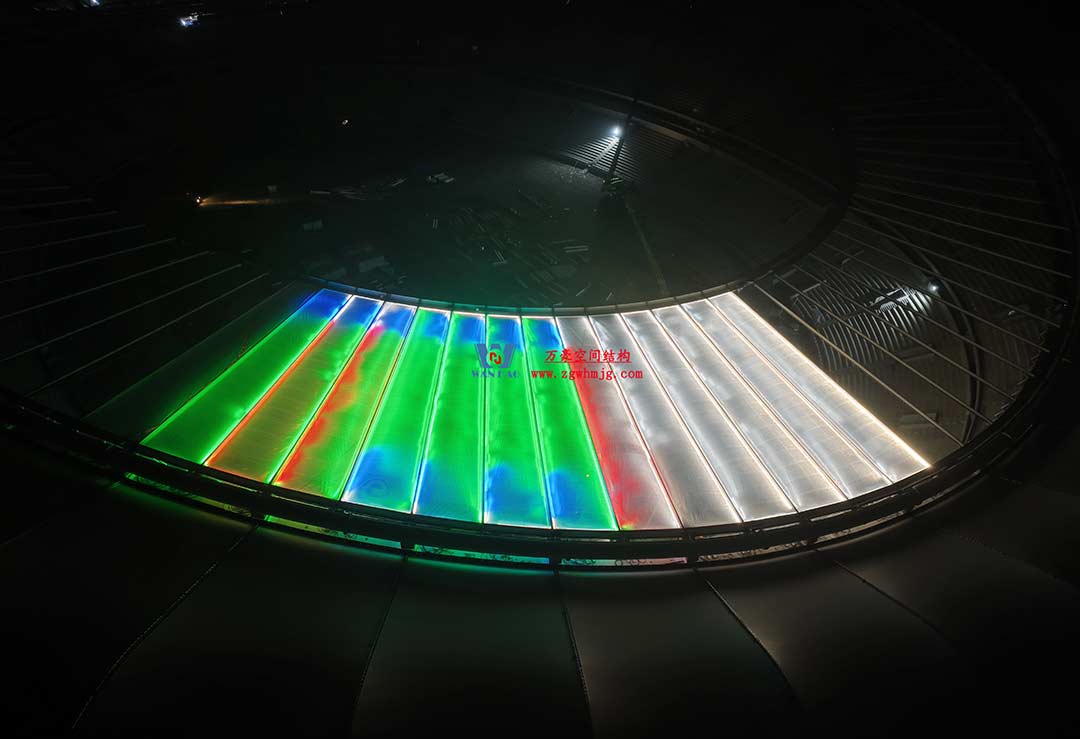 太湖之畔，華燈初上|無錫奧體中心施工加速