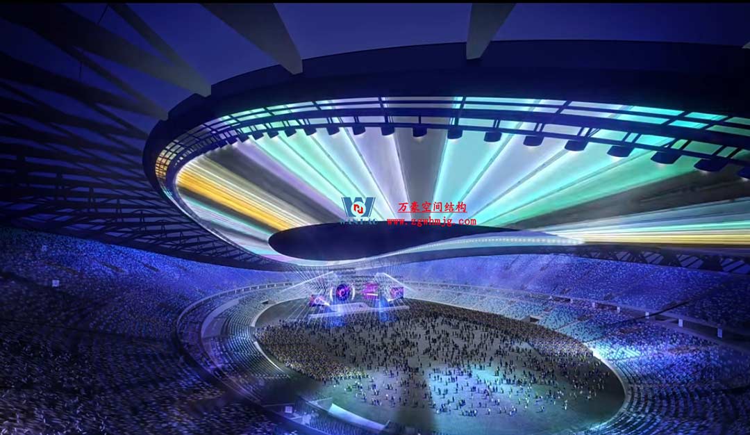 太湖之畔，華燈初上|無錫奧體中心施工加速